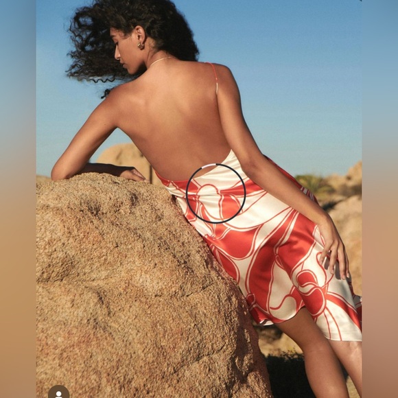 SIR the Label Ramona Asymmetrical Bias Dress - Mariposa Lily SZ 2 US 6 New - Picture 15 of 16